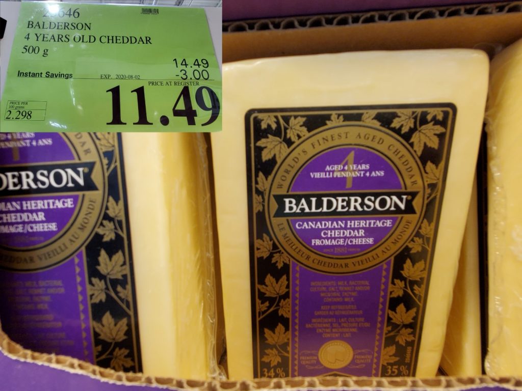 23646 BALDERSON 4 YEARS OLD CHEDDAR 500 g 3 00 INSTANT SAVINGS EXPIRES