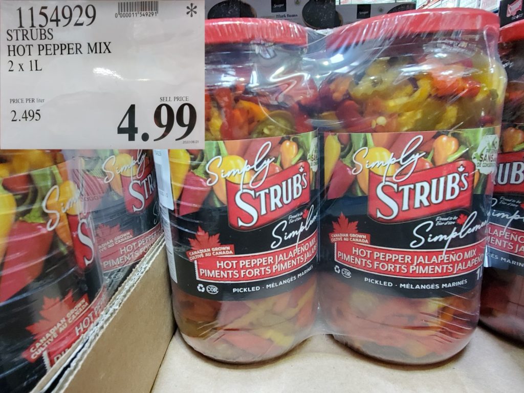 1154929 STRUBS HOT PEPPER MIX 2 X 1L 4 99 Costco East Fan Blog