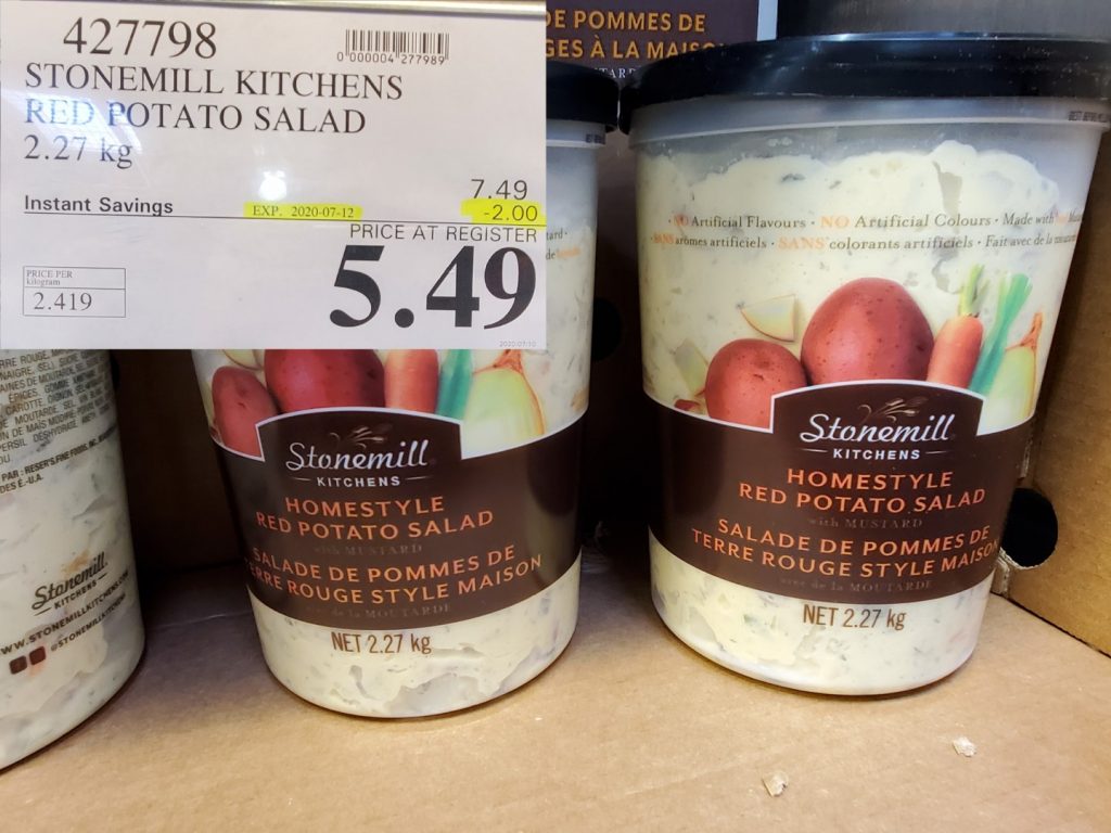 427798 STONEMILL KITCHENS RED POTATO SALAD 2 27 KG 2 00 INSTANT SAVINGS
