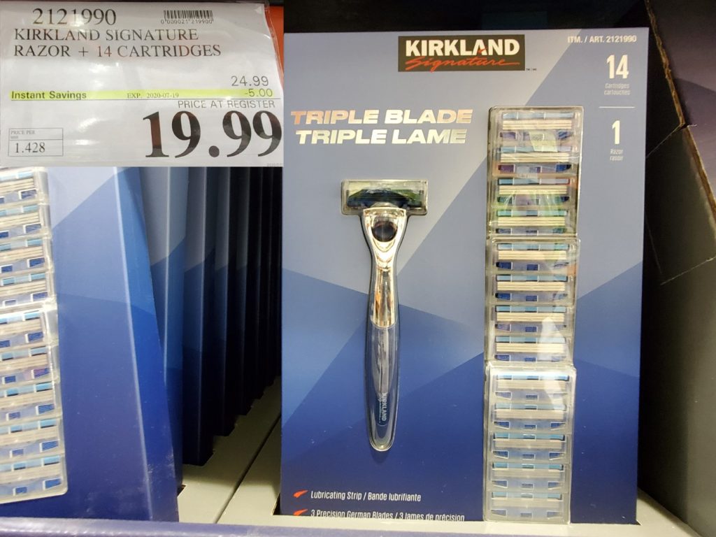 2121990 KIRKLAND SIGNATURES RAZOR 14 CARTRIDGES 5 00 INSTANT SAVINGS