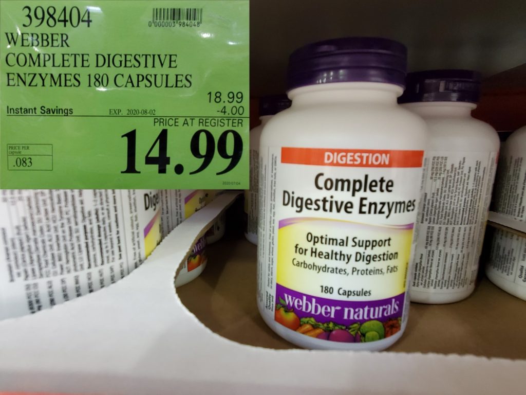 398404 WEBBER COMPLETE DIGESTIVE ENZYMES 180 CAPSULES 4 00 INSTANT