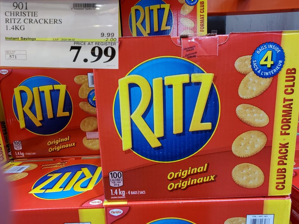 901 CHRISTIE RITZ CRACKERS 1 4 KG 2 00 INSTANT SAVINGS EXPIRES ON 2020