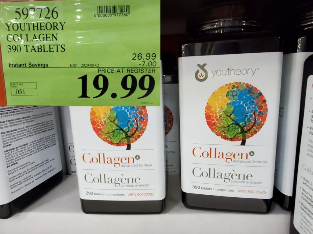 597726 YOUTHEORY COLLAGEN 390 TABLETS 7 00 INSTANT SAVINGS EXPIRES ON