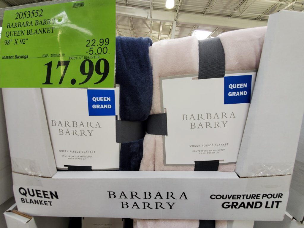 2053552 BARBARA BARRY QUEEN BLANKET 98 X 92 5 00 INSTANT SAVINGS