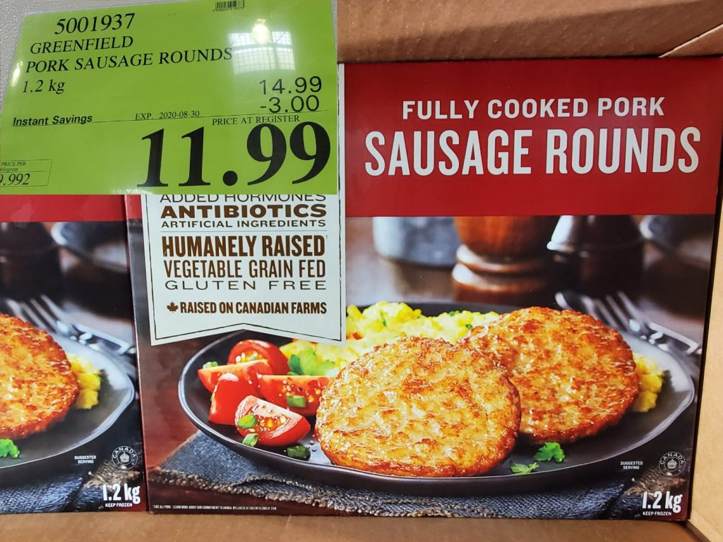 5001937 GREENFIELD PORK SAUSAGE ROUNDS 1 2 kg 3 00 INSTANT SAVINGS
