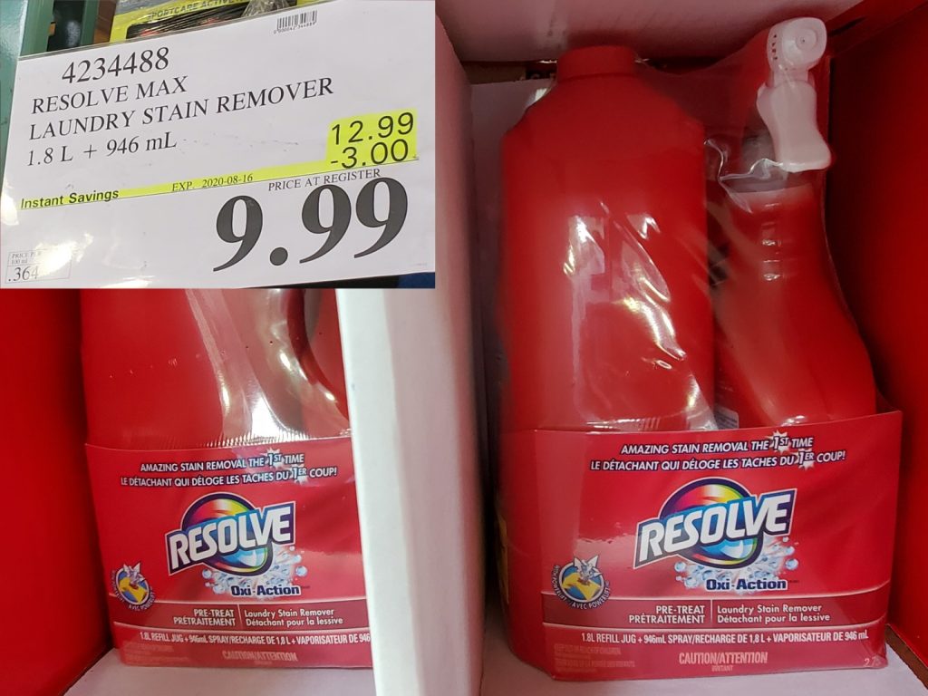 4234488 RESOLVE MAX LAUNDRY STAIN REMOVER 1 8L 946 mL 3 00 INSTANT