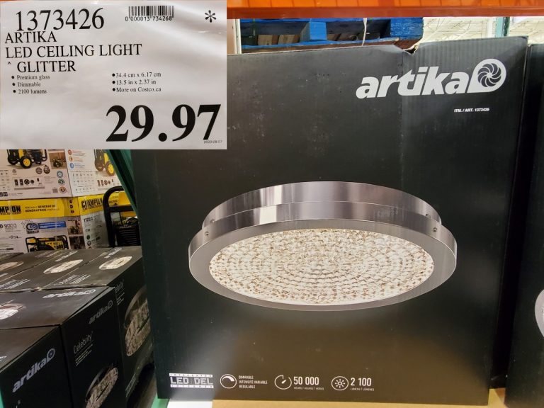 1373426 ARTIKA LED CEILING LIGHT GLITTER 29 97 Costco East Fan Blog
