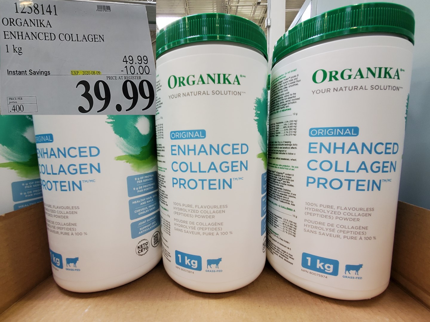 organika enhanced collagen protein shake