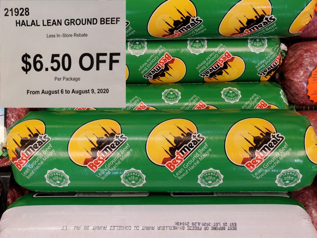 21928 HALAL LEAN GROUND BEEF 6 50 INSTANT SAVINGS EXPIRES ON 2020 08 09