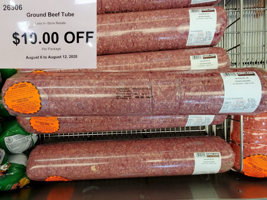 26306 GROUND BEEF TUBES 10 00 INSTANT SAVINGS EXPIRES ON 2020 08 12 ...