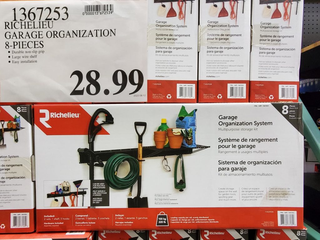 1367253 RICHELIEU GARAGE ORGANIZATION 8 PIECES 28 99 Costco East Fan Blog