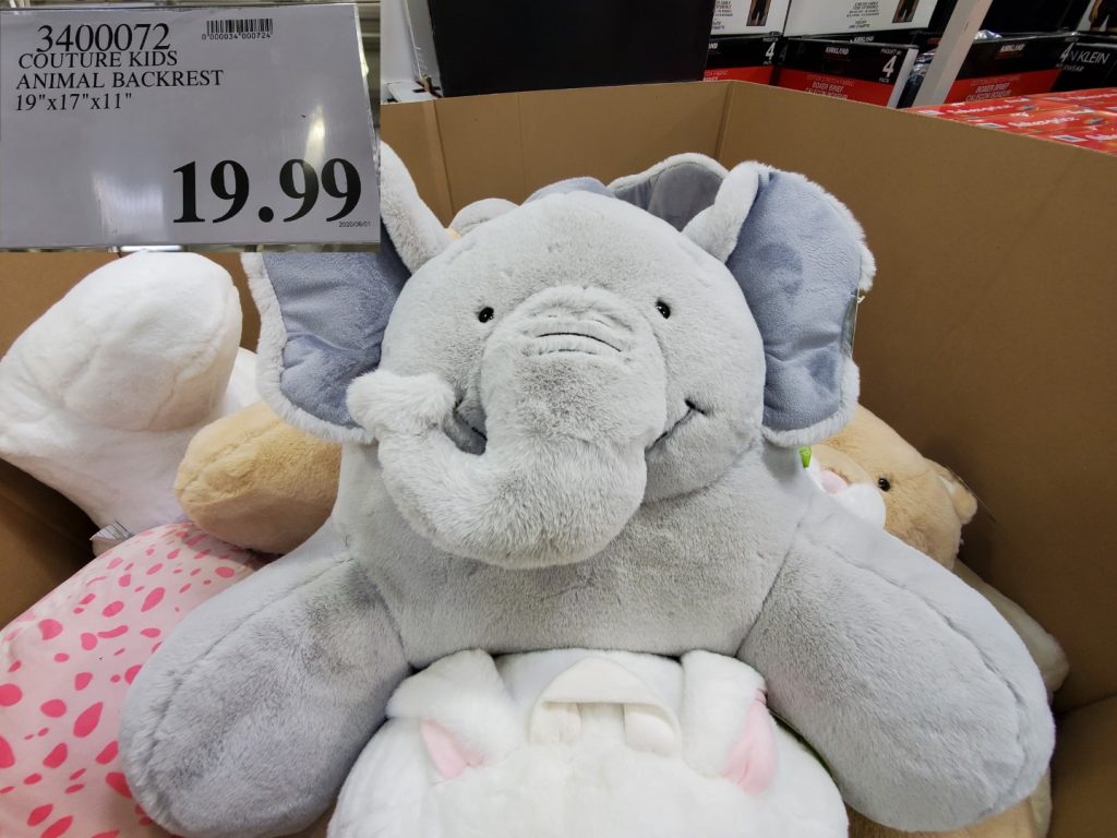 3400072 COUTURE KIDS ANIMAL BACKREST 19 X17 X11 19 99 Costco East Fan