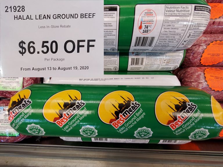 21928 HALAL LEAN GROUND BEEF 6 50 INSTANT SAVINGS EXPIRES ON 2020 08 19 Costco East Fan Blog