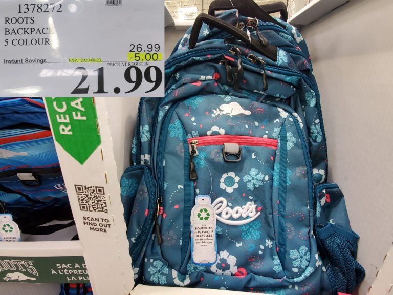 1378272 ROOTS BACKPACK 5 COLOURS 5 00 INSTANT SAVINGS EXPIRES ON 2020