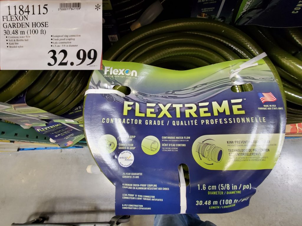 1184115 FLEXON GARDEN HOSE 30 48 m 100 ft 32 99 Costco East Fan Blog