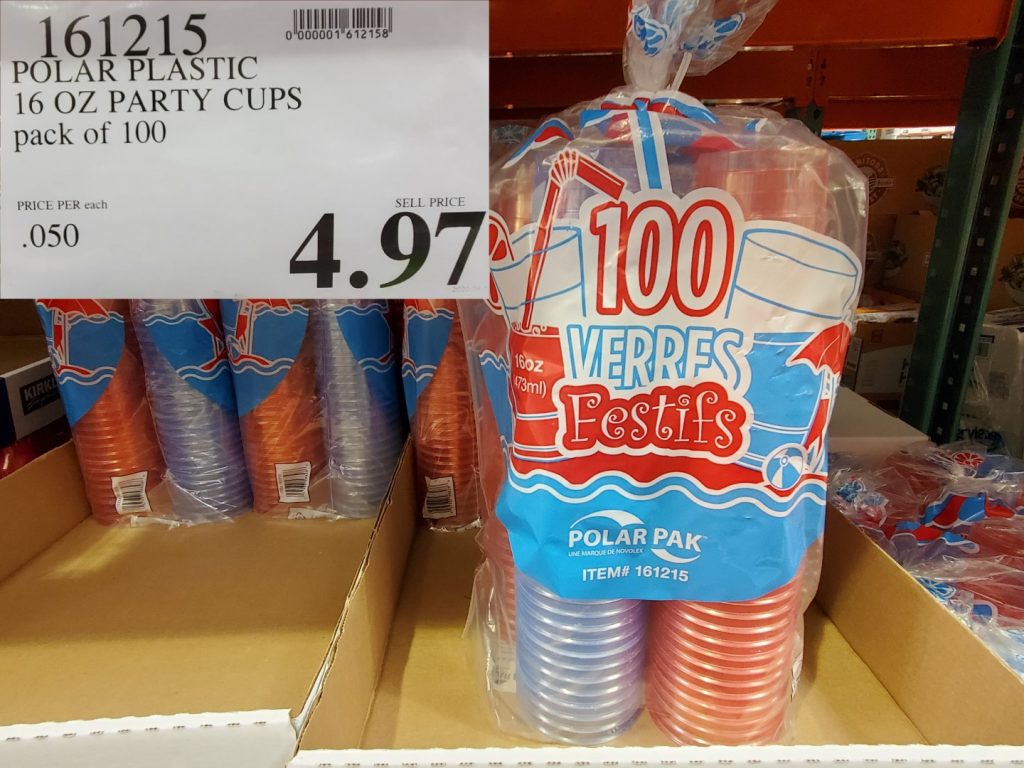 161215 POLAR PLASTIC 16 OZ PARTY CUPS PACK OF 100 4 97 Costco East