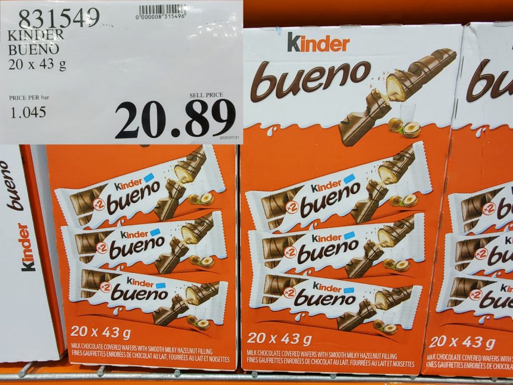 831549 KINDER BUENO 20 X 43 G 20 89 - Costco East Fan Blog