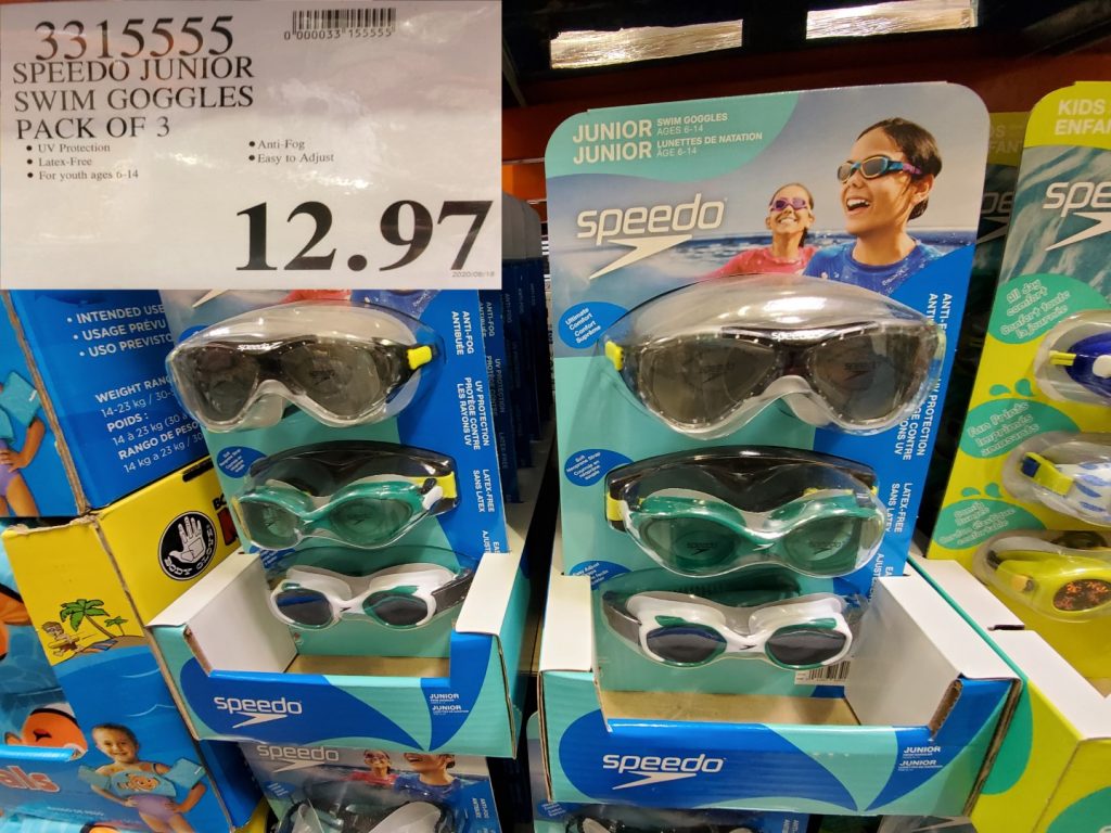 3315555 SPEEDO JUNIOR SWIM GOGGLES PACK OF 3 12 97 Costco East Fan Blog