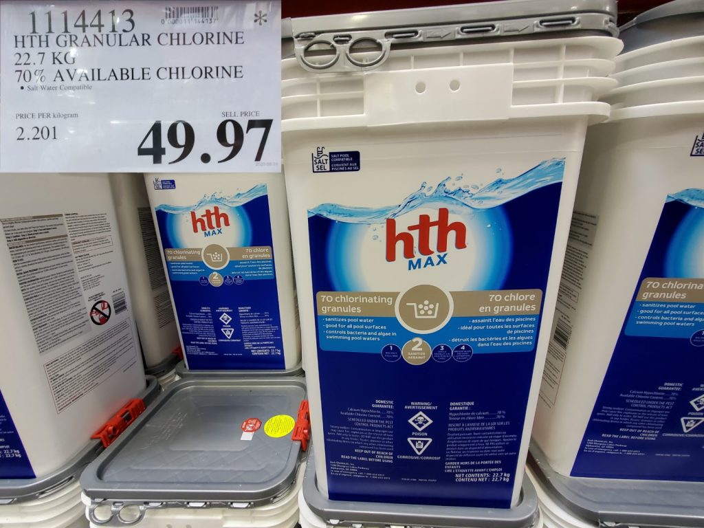 1114413 HTH GRANULAR CHLORINE 22 7KG 70 AVAILABLE CHLORINE 49 97