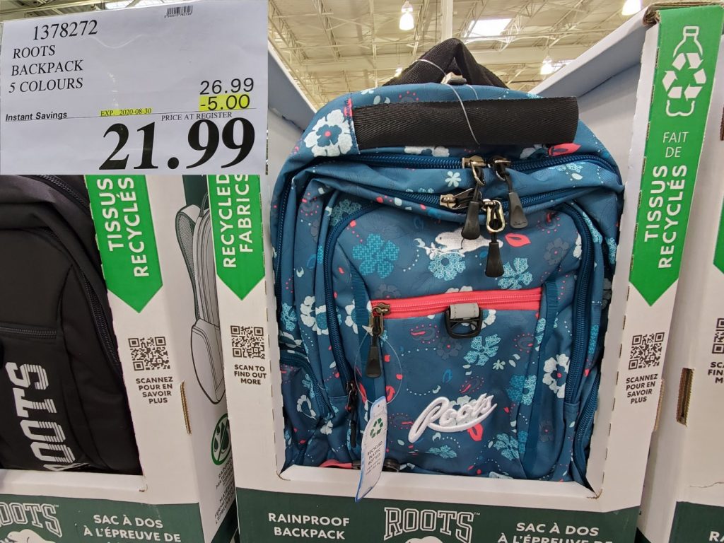 1378272 ROOTS BACKPACK 5 COLOURS 5 00 INSTANT SAVINGS EXPIRES ON 2020