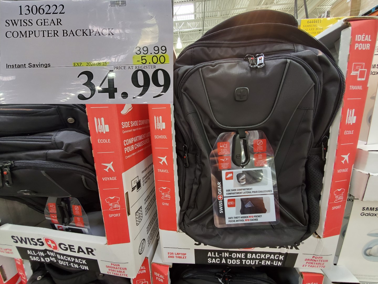 1306222 SWISS GEAR COMPUTER BACKPACK 5 00 INSTANT SAVINGS EXPIRES ON 2020  08 25 34 99 - Costco East Fan Blog