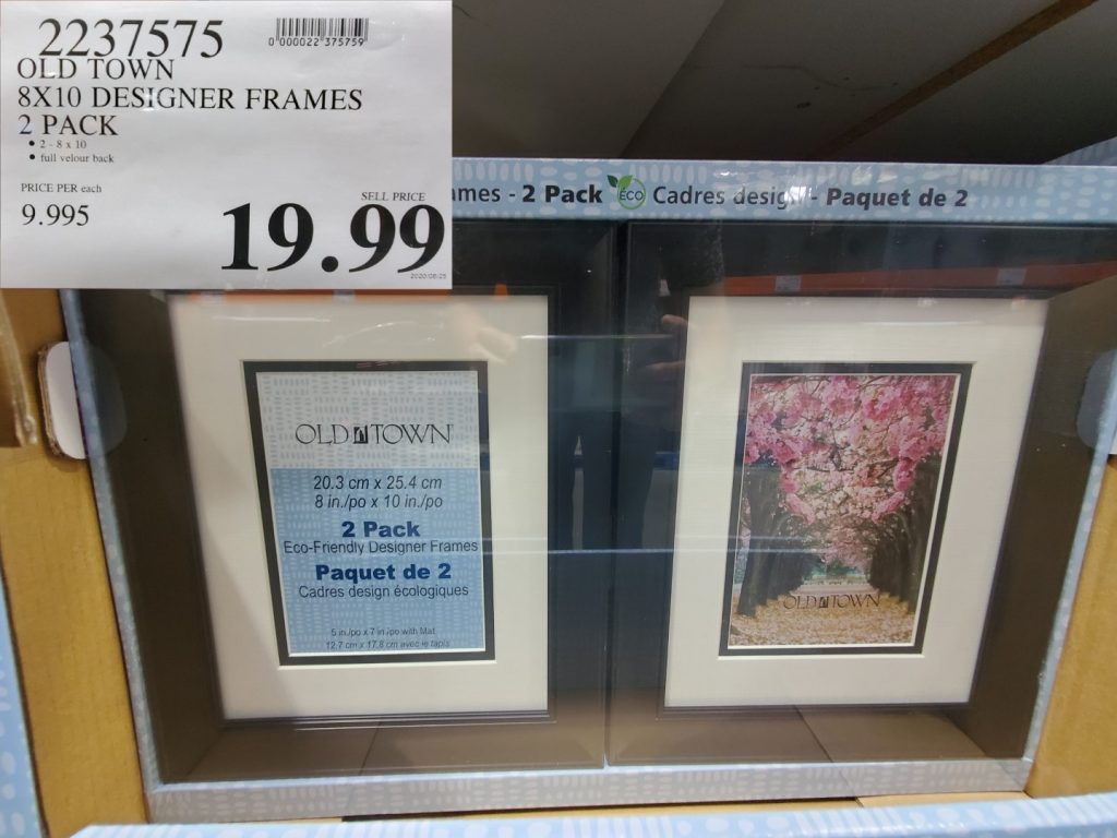 2237575 OLD TOWN 8X10 DESIGNER FRAMES 2 PACK 19 99 Costco East Fan Blog