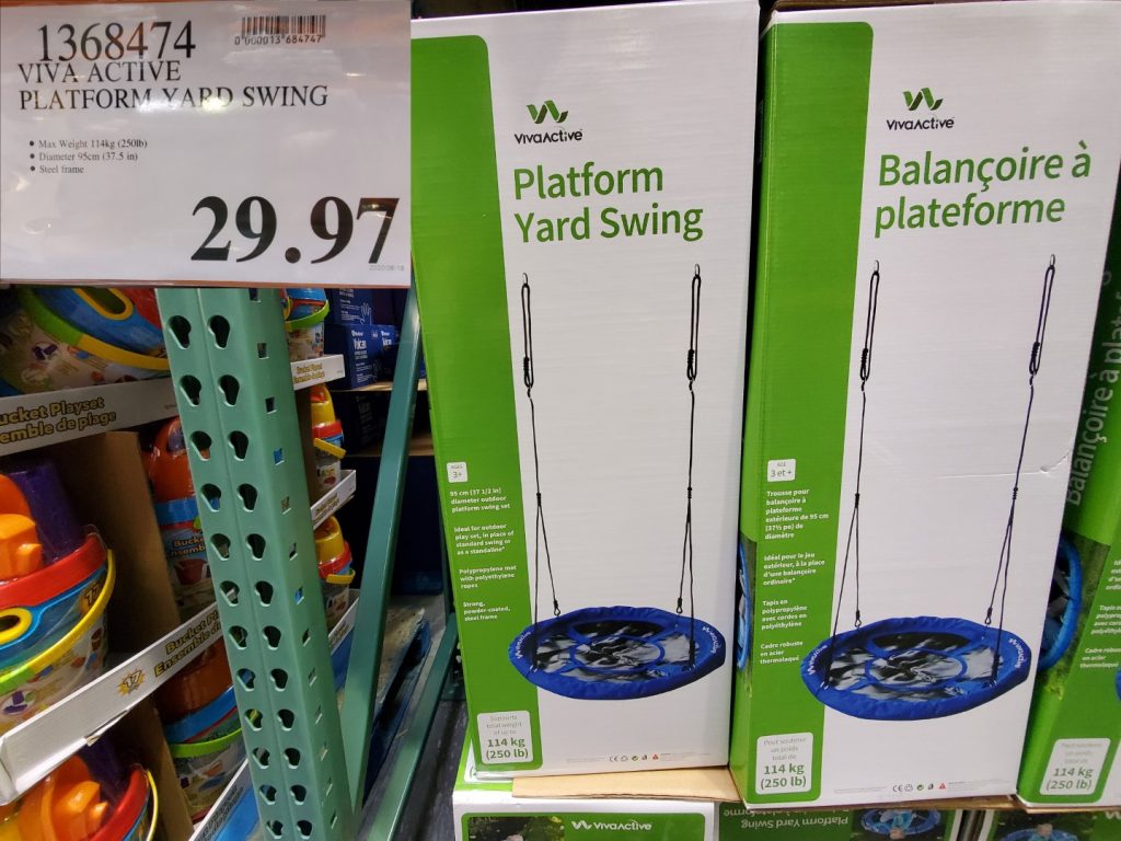 1368474 VIVA ACTIVE PLATFORM YARD SWING 29 97 Costco East Fan Blog