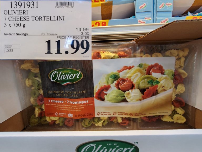 1391931 OLIVIERI 7 CHEESE TORTELLINI 3 x 750 g 3 00 INSTANT SAVINGS