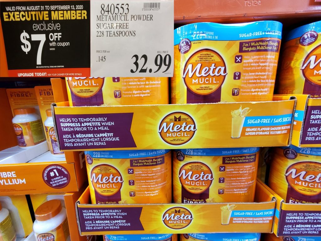 840553 METAMUCIL POWDER SUGAR FREE 228 TEASPOONS 32 99 Costco East