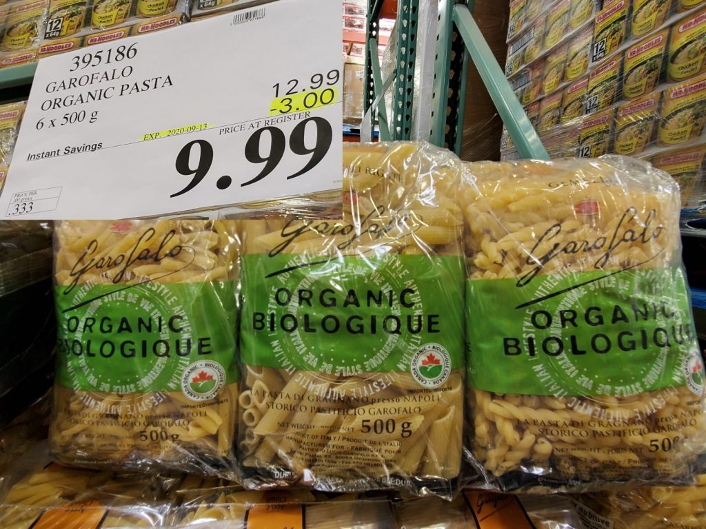 395186 GAROFALO ORGANIC PASTA 6 X 500 G 3 00 INSTANT SAVINGS EXPIRES ON