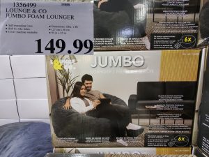 1356499 Lounge Co Jumbo Foam Lounger 149 99 - Costco East Fan Blog