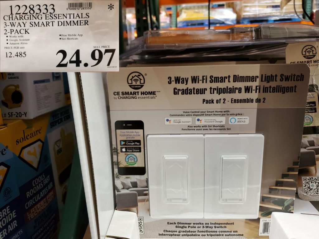 1228333 CHARGING ESSENTIALS 3 WAY SMART DIMMER 2 PACK 24 97 Costco