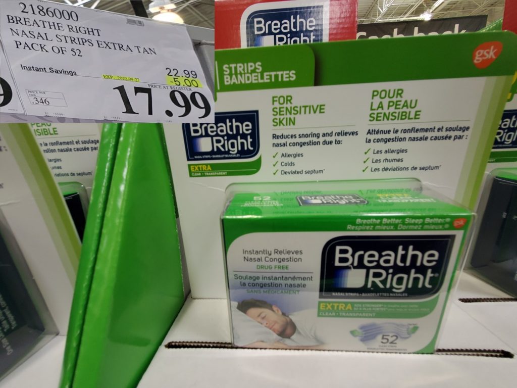 2186000 BREATHE RIGHT NASAL STRIPS EXTRA TAN PACK OF 52 5 00 INSTANT