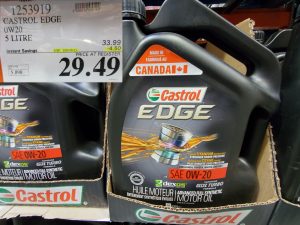 castrol edge motor oil