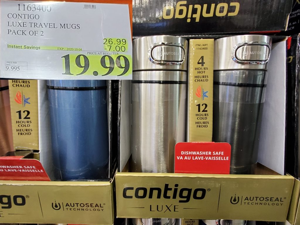 1163400 CONTIGO LUXE TRAVEL MUGS PACK OF 2 7 00 INSTANT SAVINGS EXPIRES