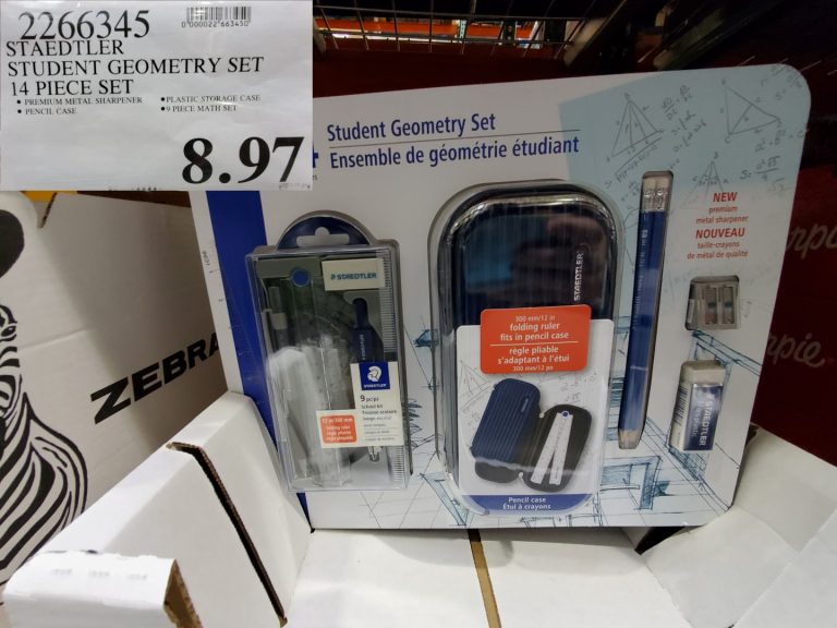 2266345 STAEDTLER STUDENT GEOMETRY SET 14 PIECE SET 8 97 Costco East