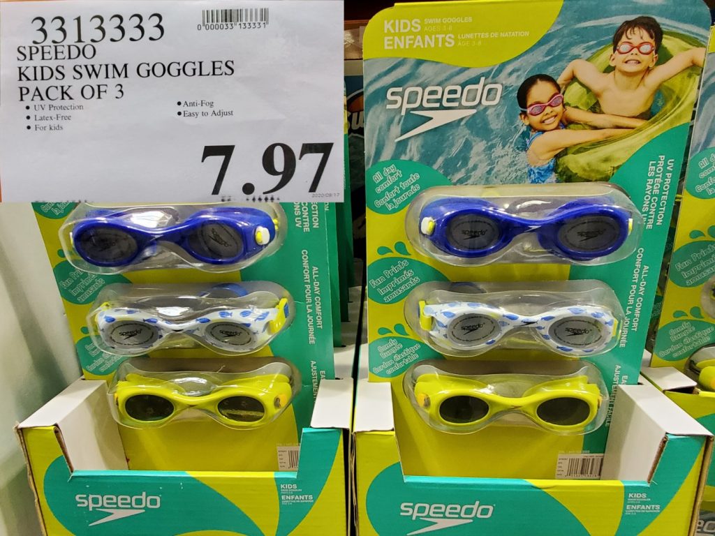 3313333 SPEEDO KIDS SWIM GOGGLES PACK OF 3 7 97 Costco East Fan Blog
