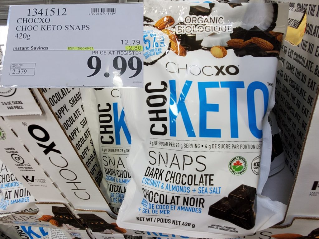 1341512 CHOCXO CHOC KETO SNAPS 420G 2 80 INSTANT SAVINGS EXPIRES ON