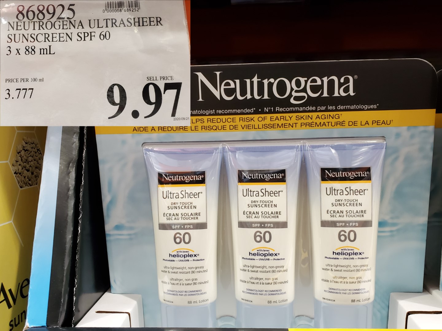 costco neutrogena ultra sheer