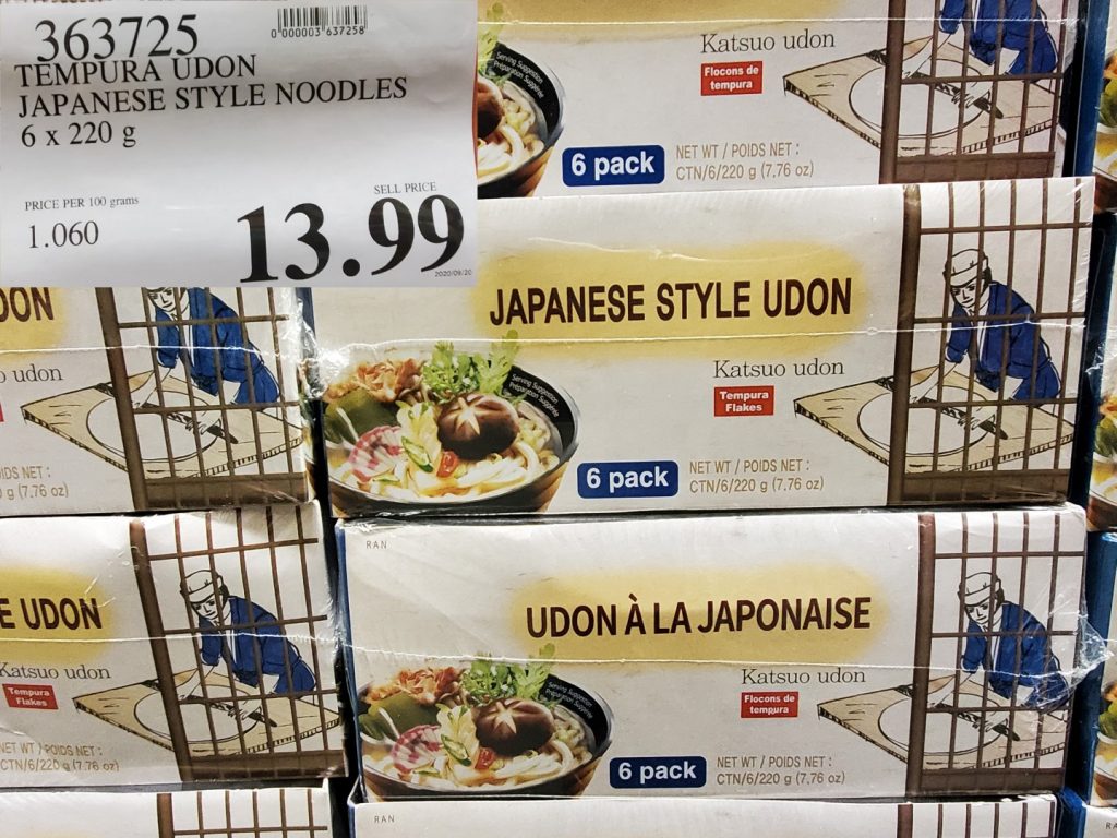 363725 TEMPURA UDON JAPANESE STYLE NOODLES 6 X 220 G 13 99 Costco