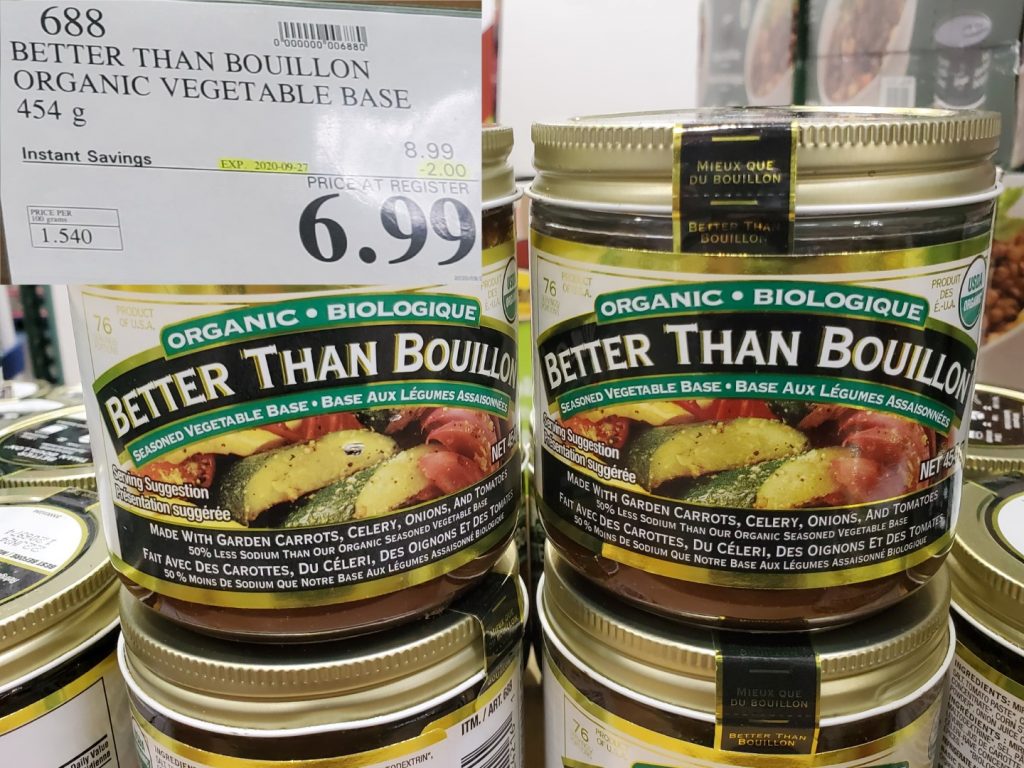 688 BETTER THAN BOUILLON ORG VEGETABLE BASE 454 G 2 00 INSTANT SAVINGS