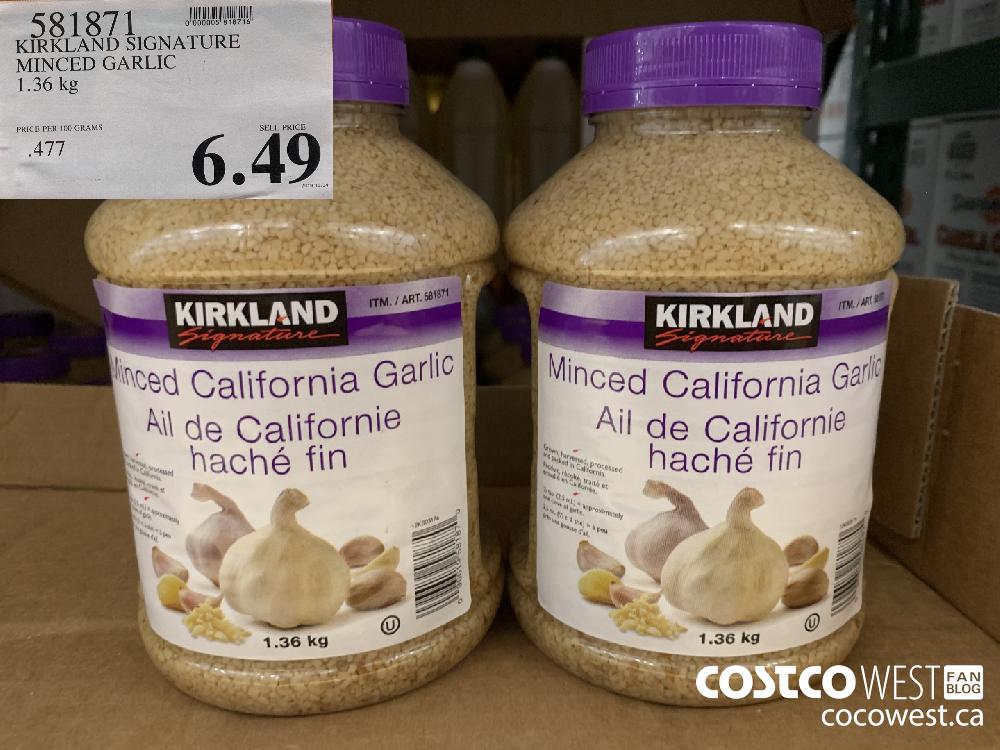 581871 KIRKLAND SIGNATURE MINCED GARLIC 1 36 KG 6 49 Costco East Fan Blog