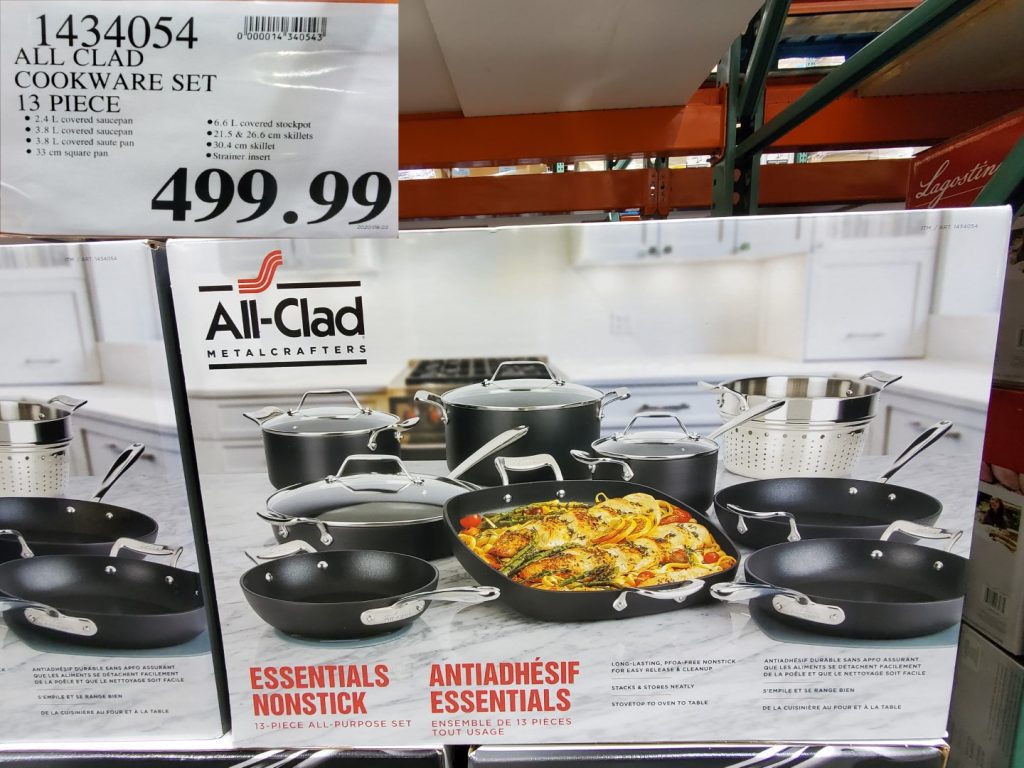 1434054 ALL CLAD COOKWARE SET 13 PIECE 499 99 Costco East Fan Blog