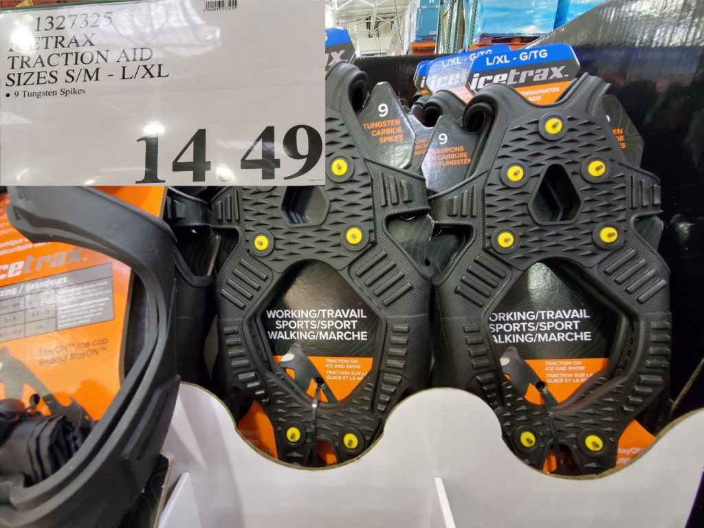 1327325 ICETRAX TRACTION AID SIZE S M L XL 14 49 Costco East Fan Blog