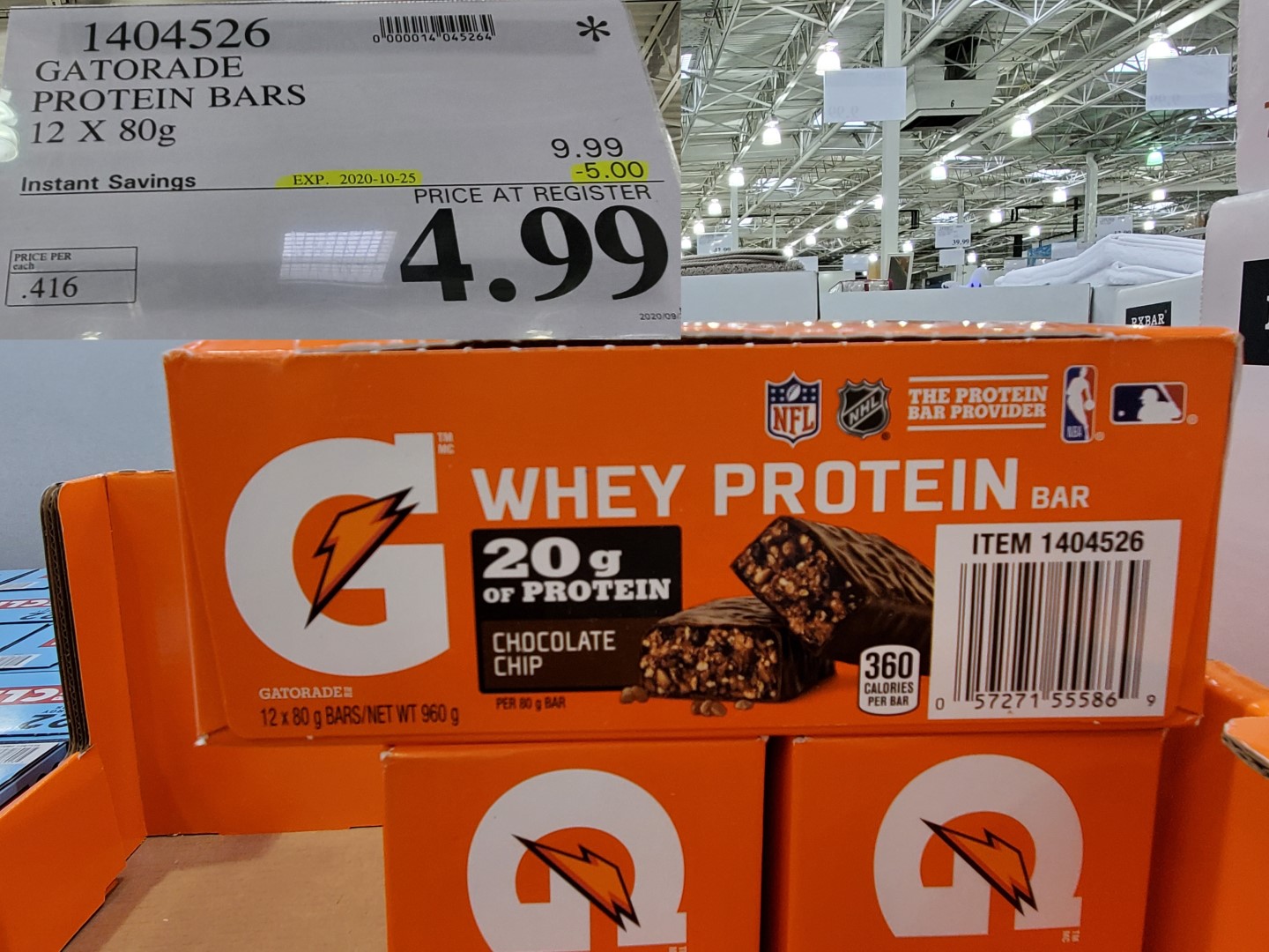 gatorade protein bars