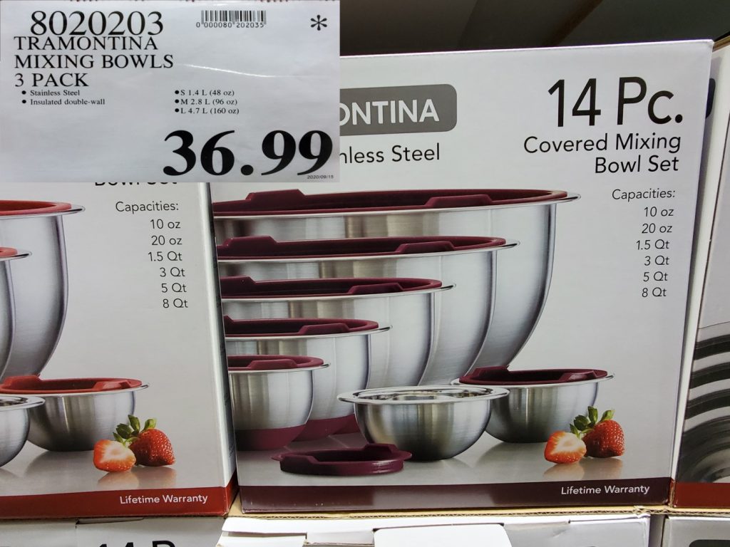 8020203 TRAMONTINA MIXING BOWLS 3 PACK 36 99 Costco East Fan Blog