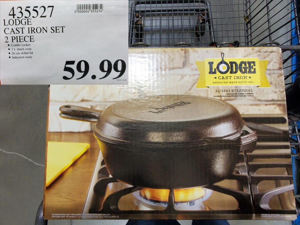 435527 LODGE CAST IRON SET 2 PIECE 59 99 Costco East Fan Blog
