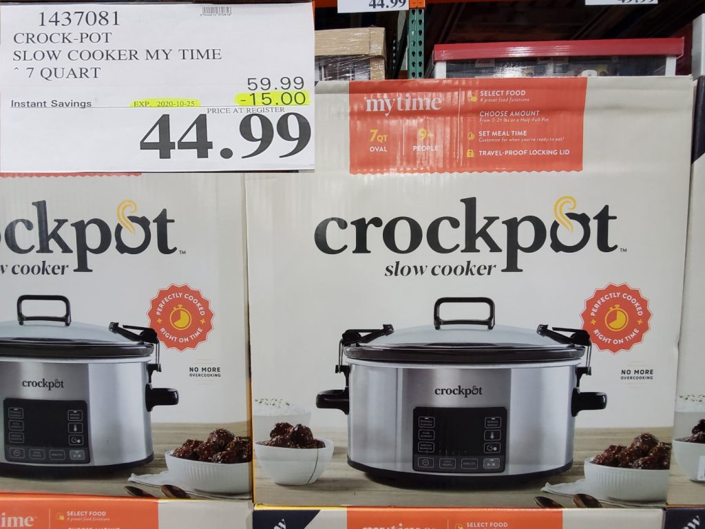 1437081 CROCK POT SLOW COOKER MY TIME 7 QUART 15 00 INSTANT SAVINGS ...