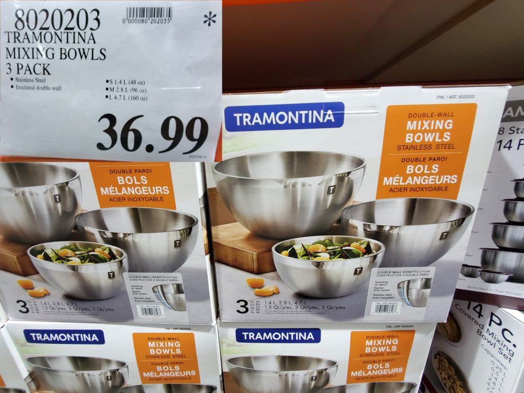 8020203 TRAMONTINA MIXING BOWLS 3 PACK 36 99 Costco East Fan Blog