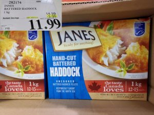 janes hand cut battered haddock